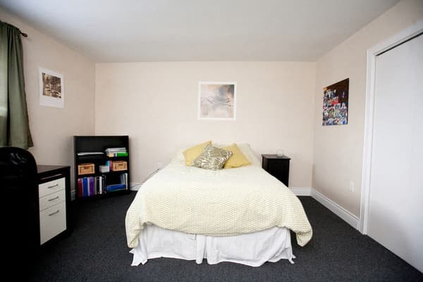 Bedroom with a bookshelf and a double closet at 353 Alfred Street, Kingston