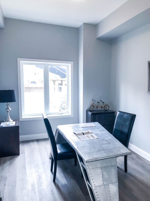 Model suite bedroom at 630 Princess Street, Kingston