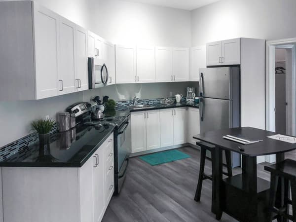 Model suite kitchen at 630 Princess Street, Kingston