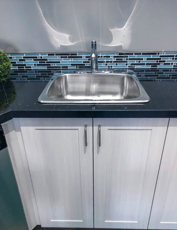 Model suite kitchen counters at 630 Princess Street, Kingston